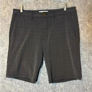 Travis Mathew Sorry For Being Awesome Plaid Shorts Size 36
